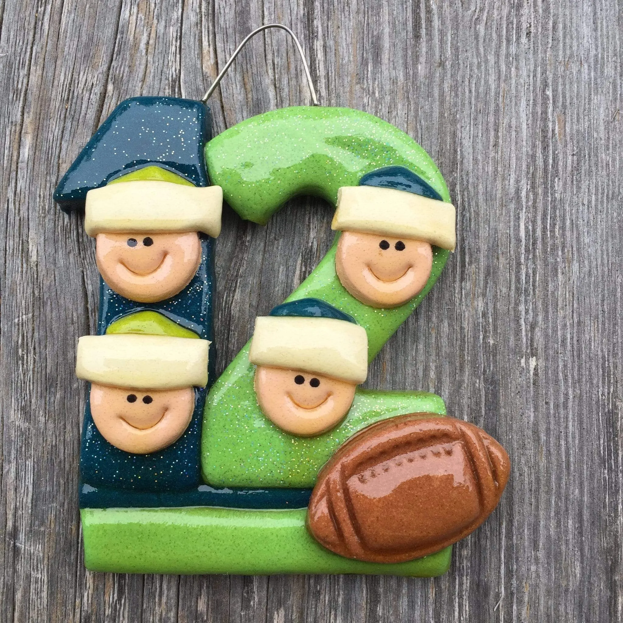 12th Man Family Seahawks Christmas Ornament