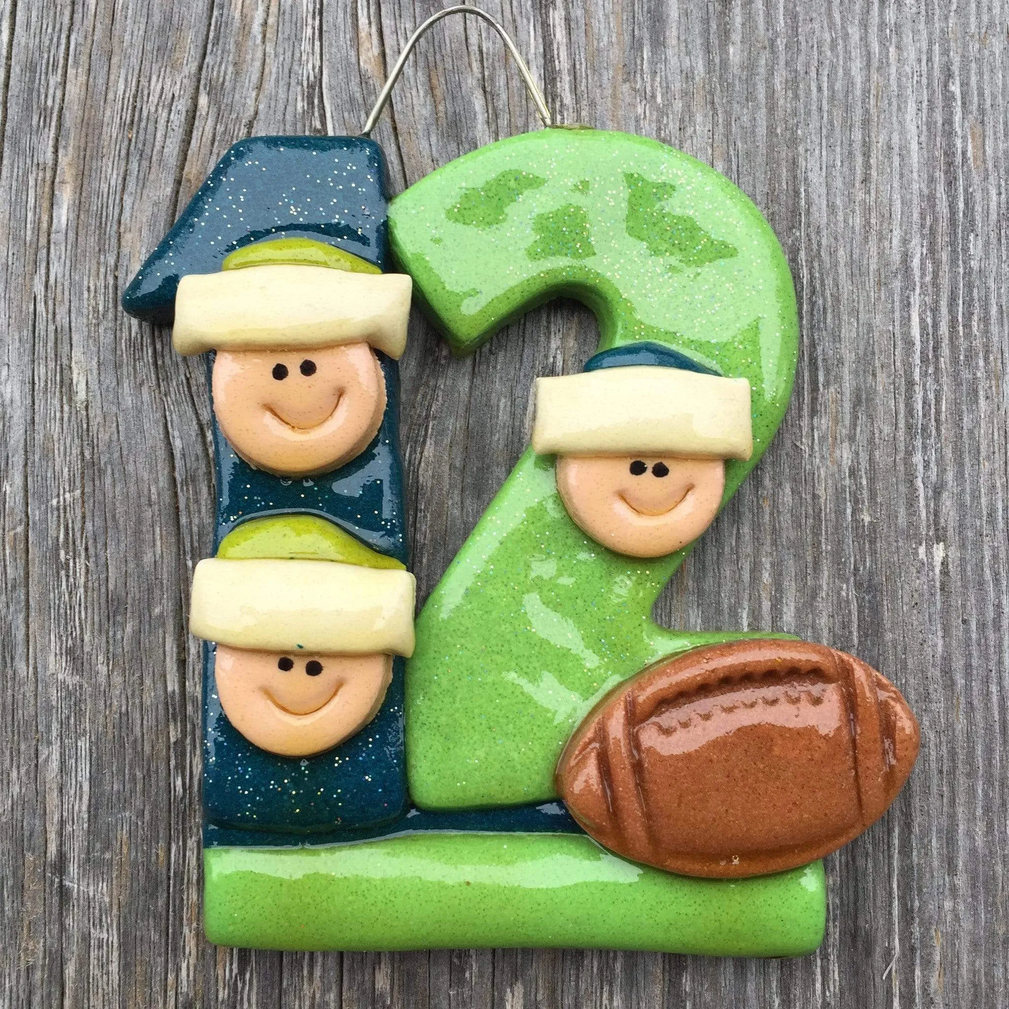 12th Man Family Seahawks Christmas Ornament