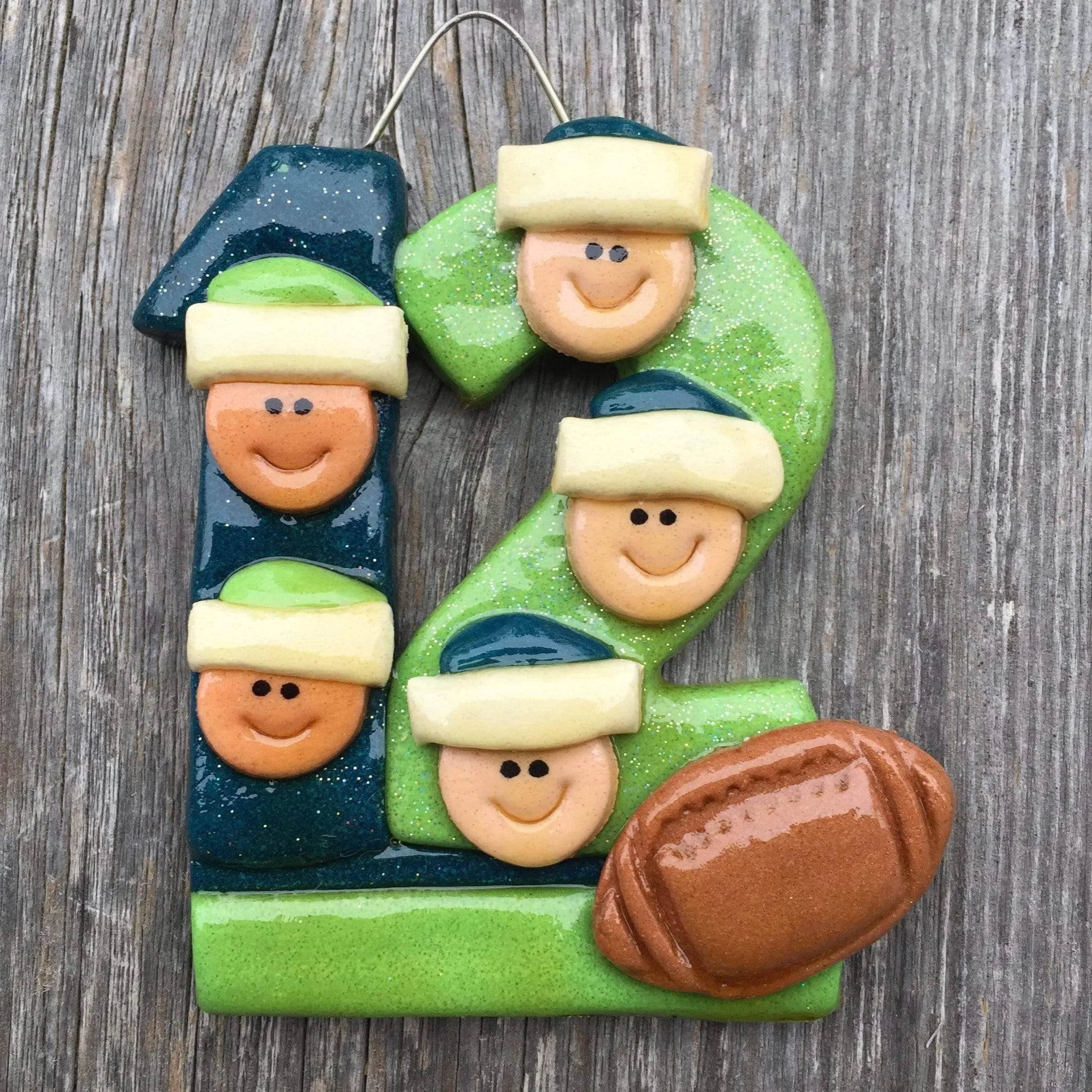 12th Man Family Seahawks Christmas Ornament