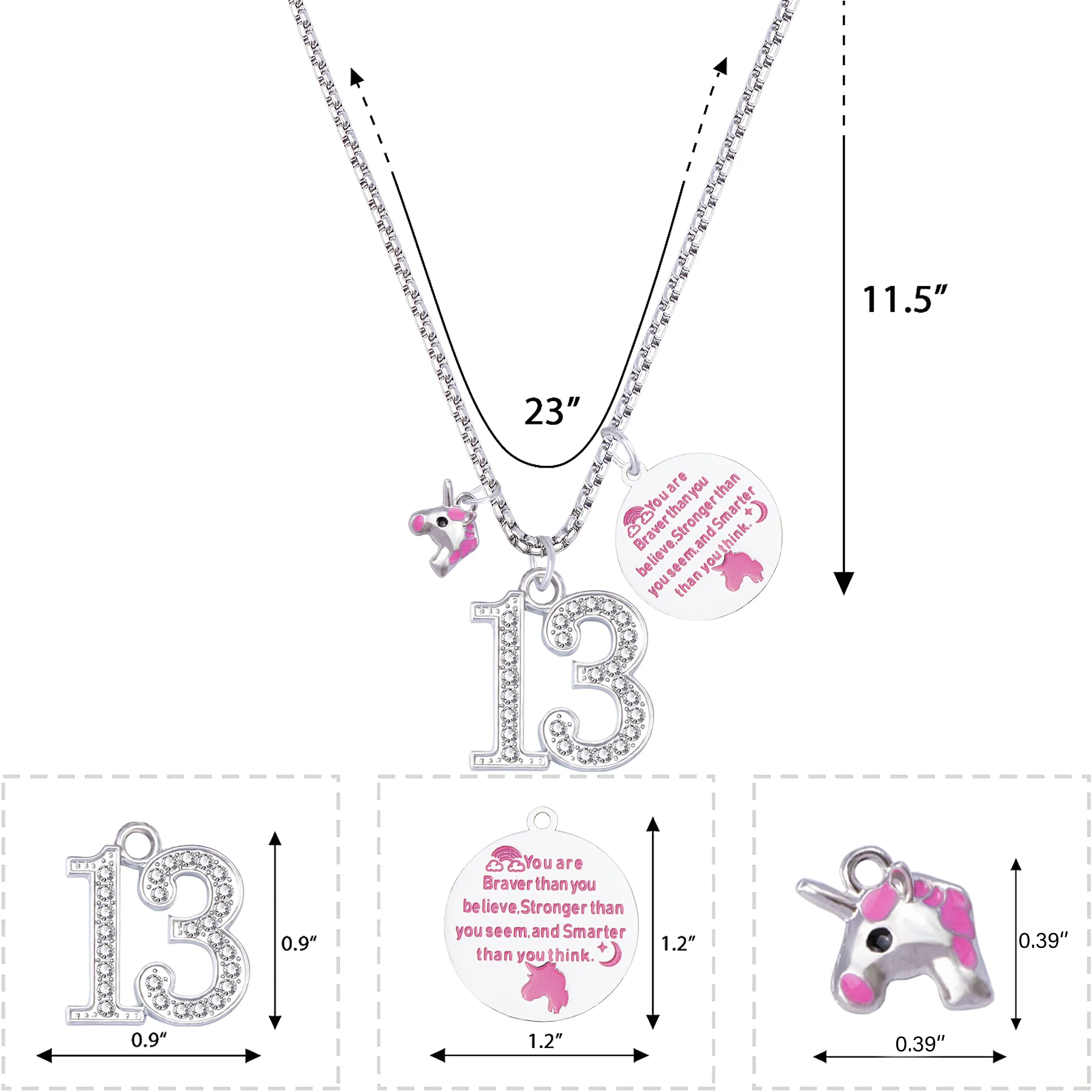 13th Birthday,13th Birthday Gifts for Girls,13 Years Old Birthday Bracelet,13th Birthday