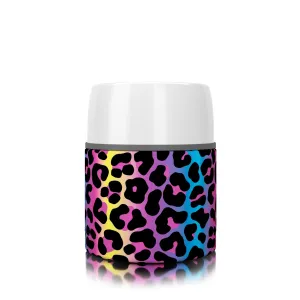 17 oz. Neon Leopard Food Insulator