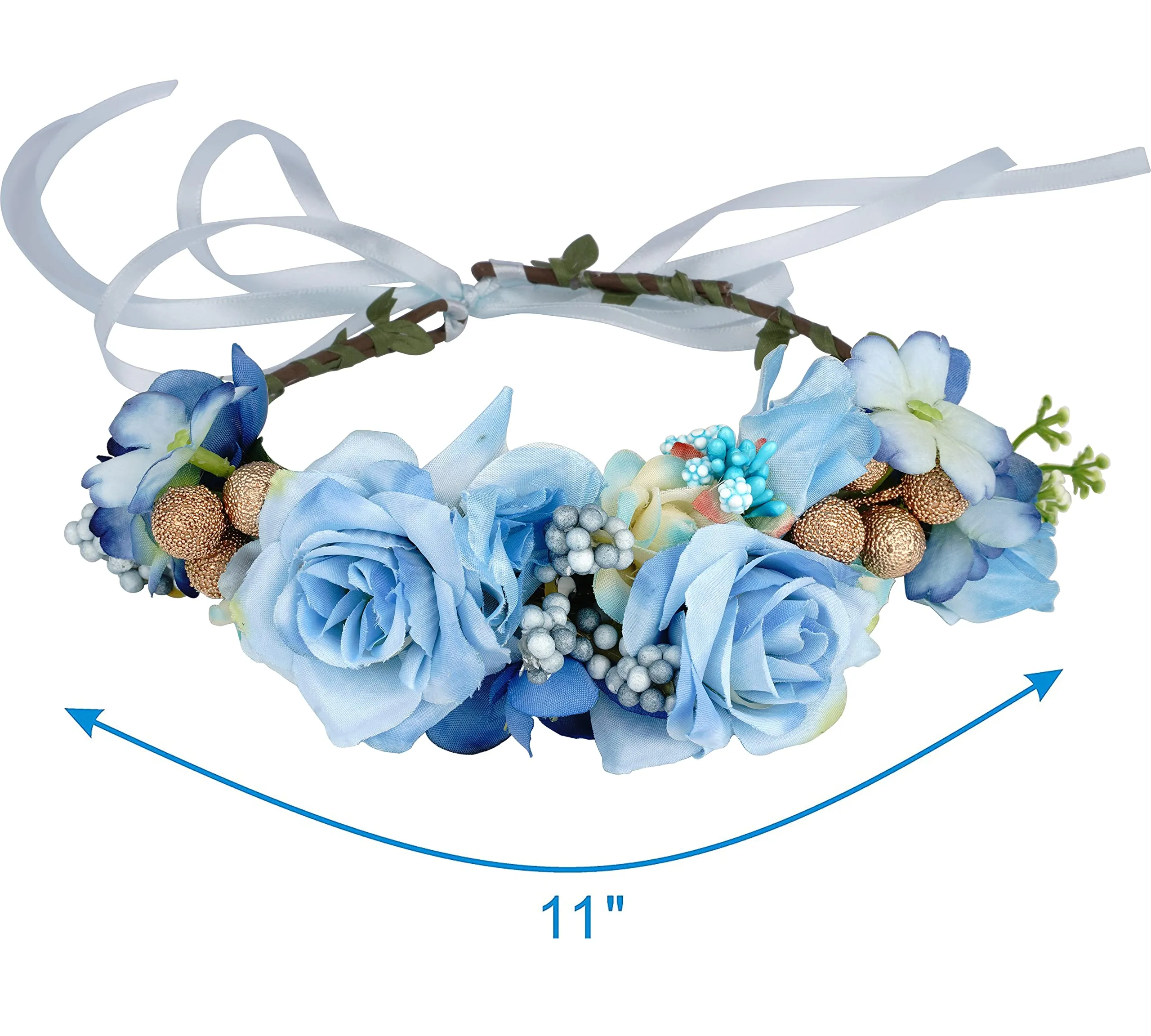 Baby Shower Decorations for Boy, Boy Baby Shower Favors, Mommy to Be Flower Crown Blue