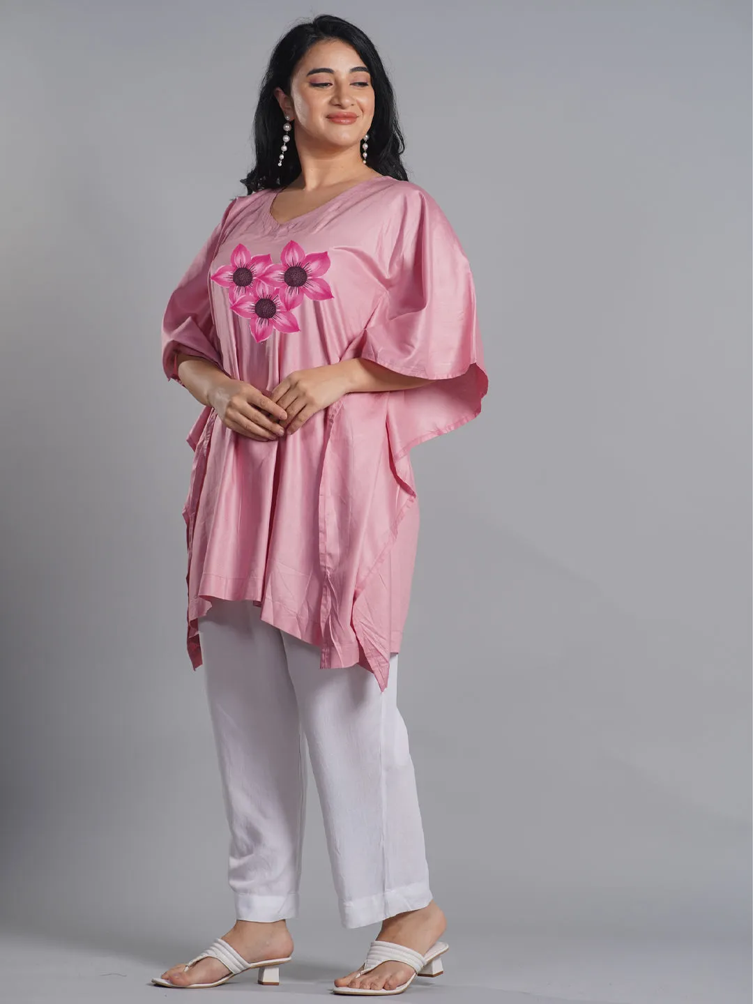 Blush Rayon Kaftan - Florid