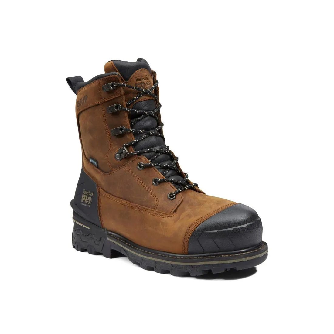 Boondock HD 8 Inch Composite-Toe Waterproof Work Boot Brown