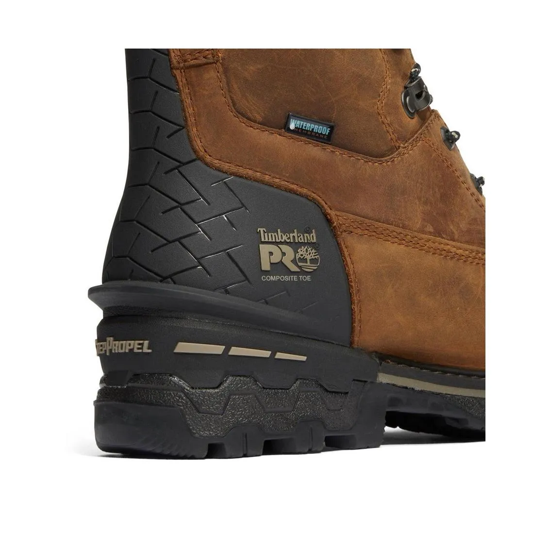 Boondock HD 8 Inch Composite-Toe Waterproof Work Boot Brown