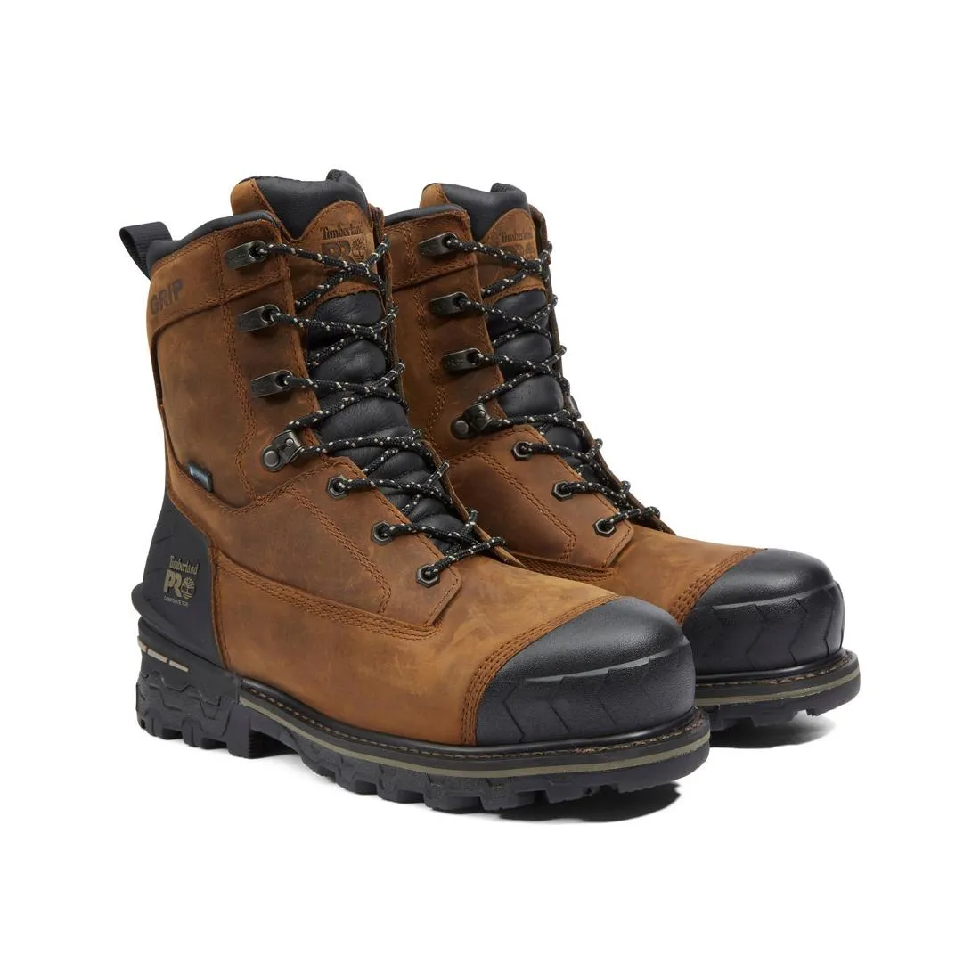 Boondock HD 8 Inch Composite-Toe Waterproof Work Boot Brown