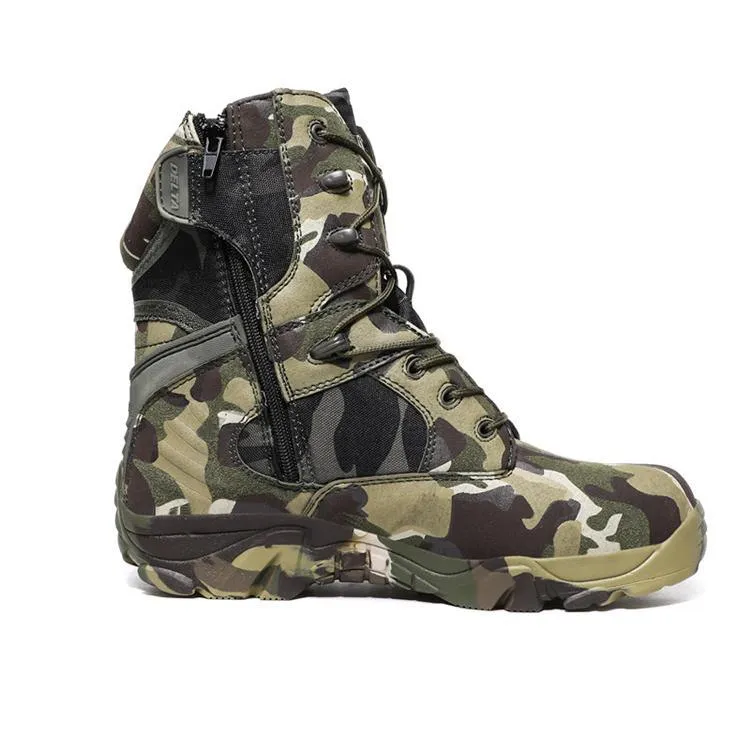 Camouflage Men Work Boots/Tactical Military Heavy Duty Ankle Boots Men