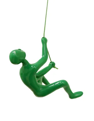 Climbing Man Home Decor Classic Wall-Art Sculpture - GREEN