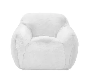 Faux Fur Cozy Chair Range White