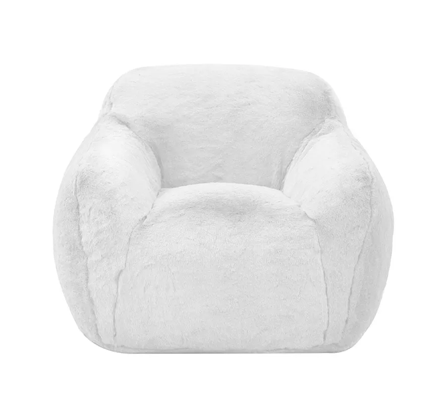 Faux Fur Cozy Chair Range White