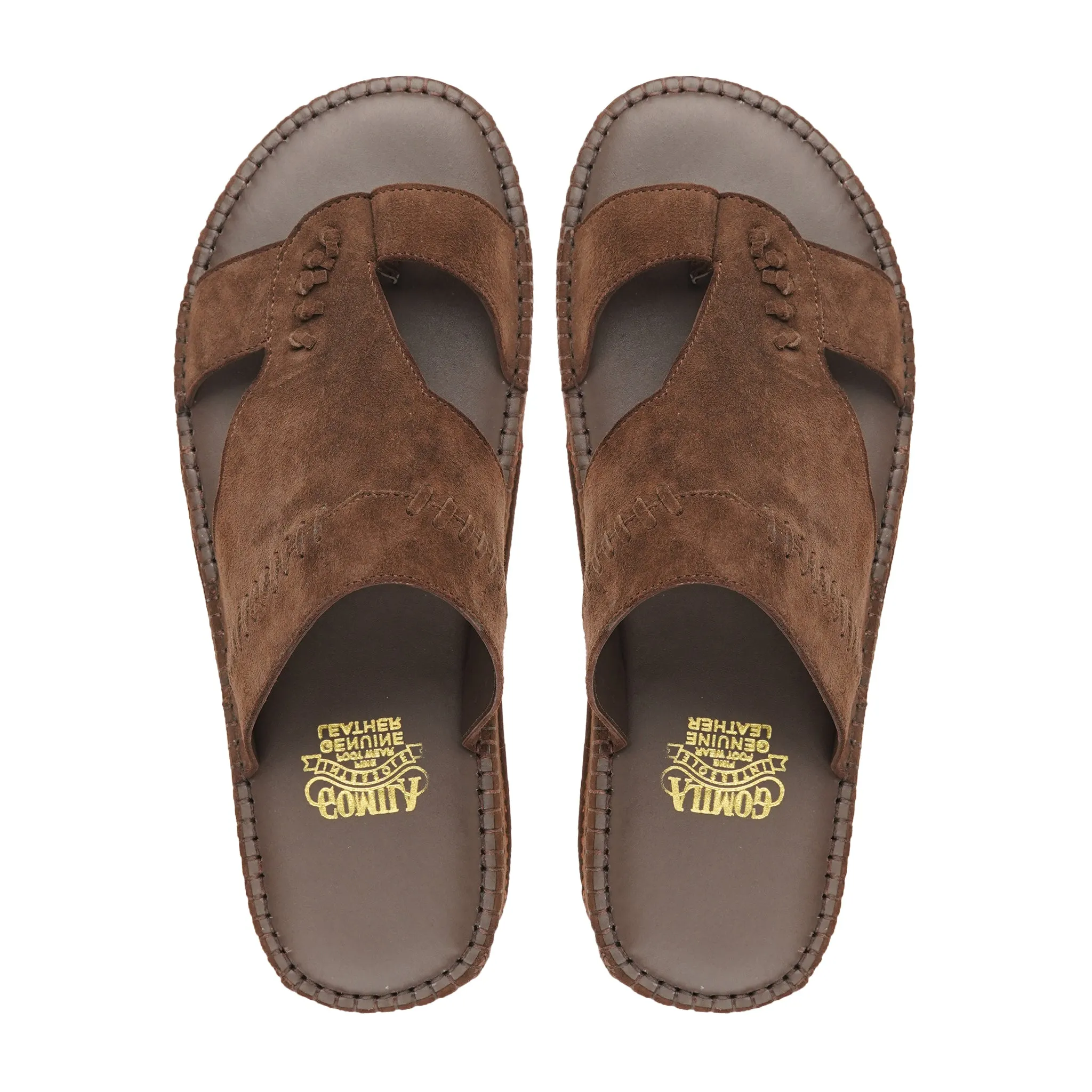 Getsy - Men's Dark Brown Kid Suede Slipper