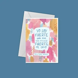 Greeting Card - Spanish - Mother's Day Dia de Las Madres Fuerte