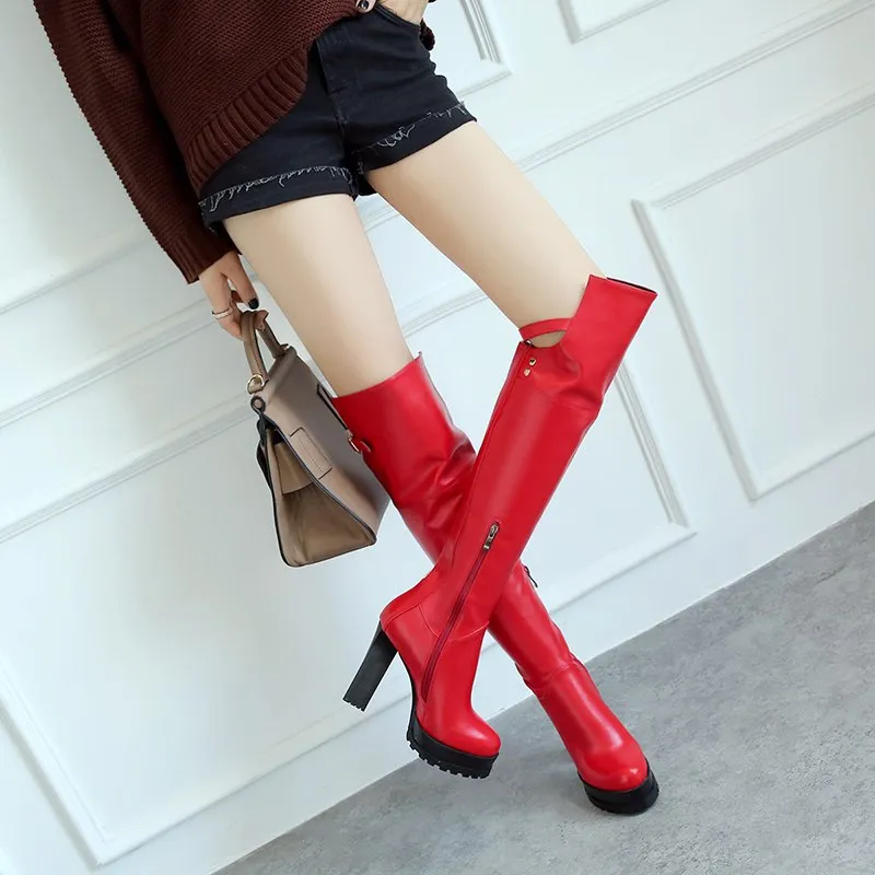 High Heel Riding Over The Knee Boots