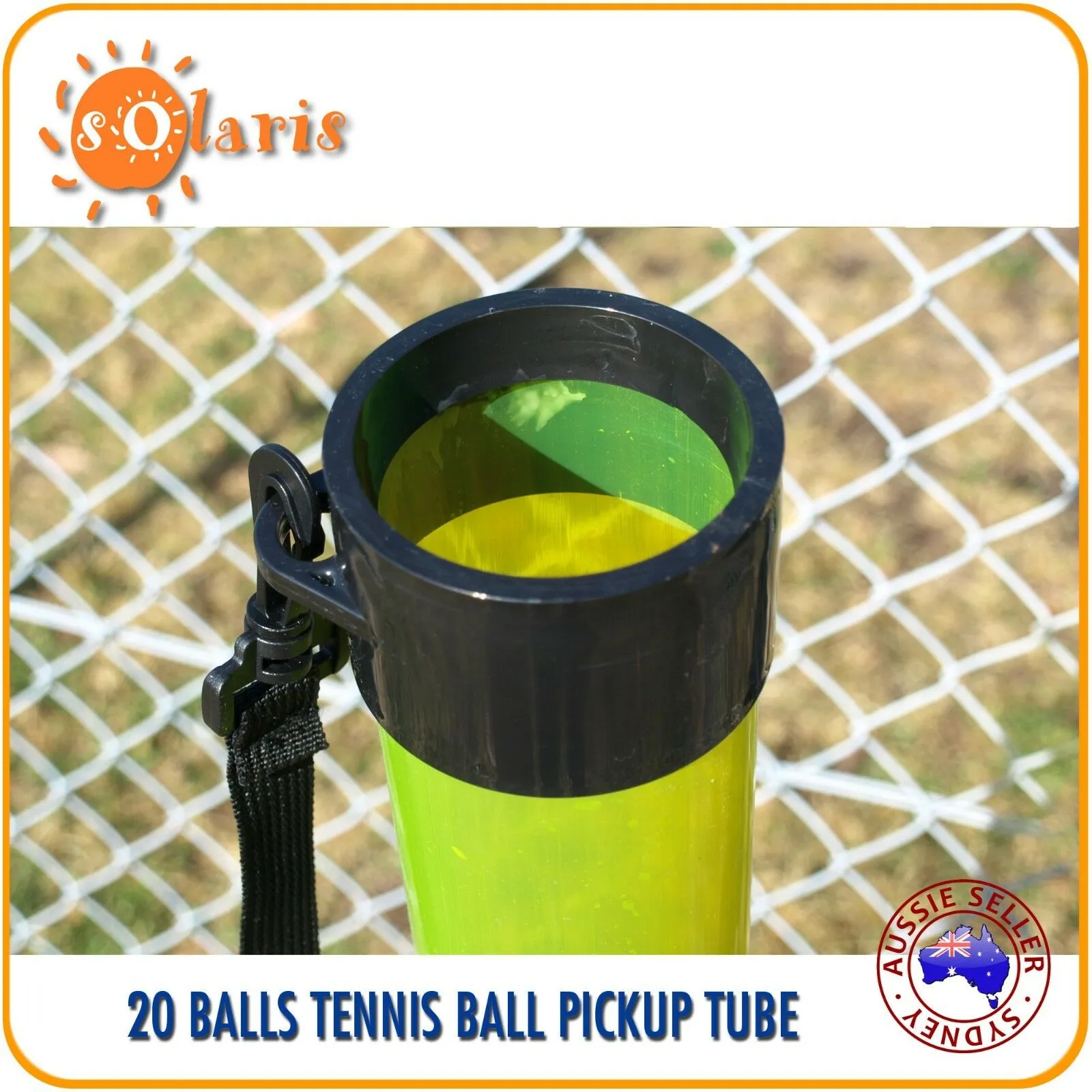 Long Tennis Ball Pickup Tube Holds 20 Balls