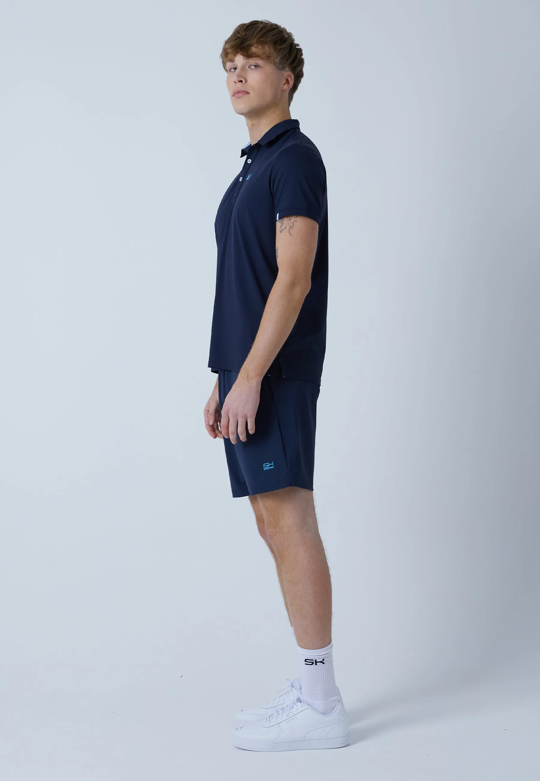 Men Tennis Polo Shirt, navy blue