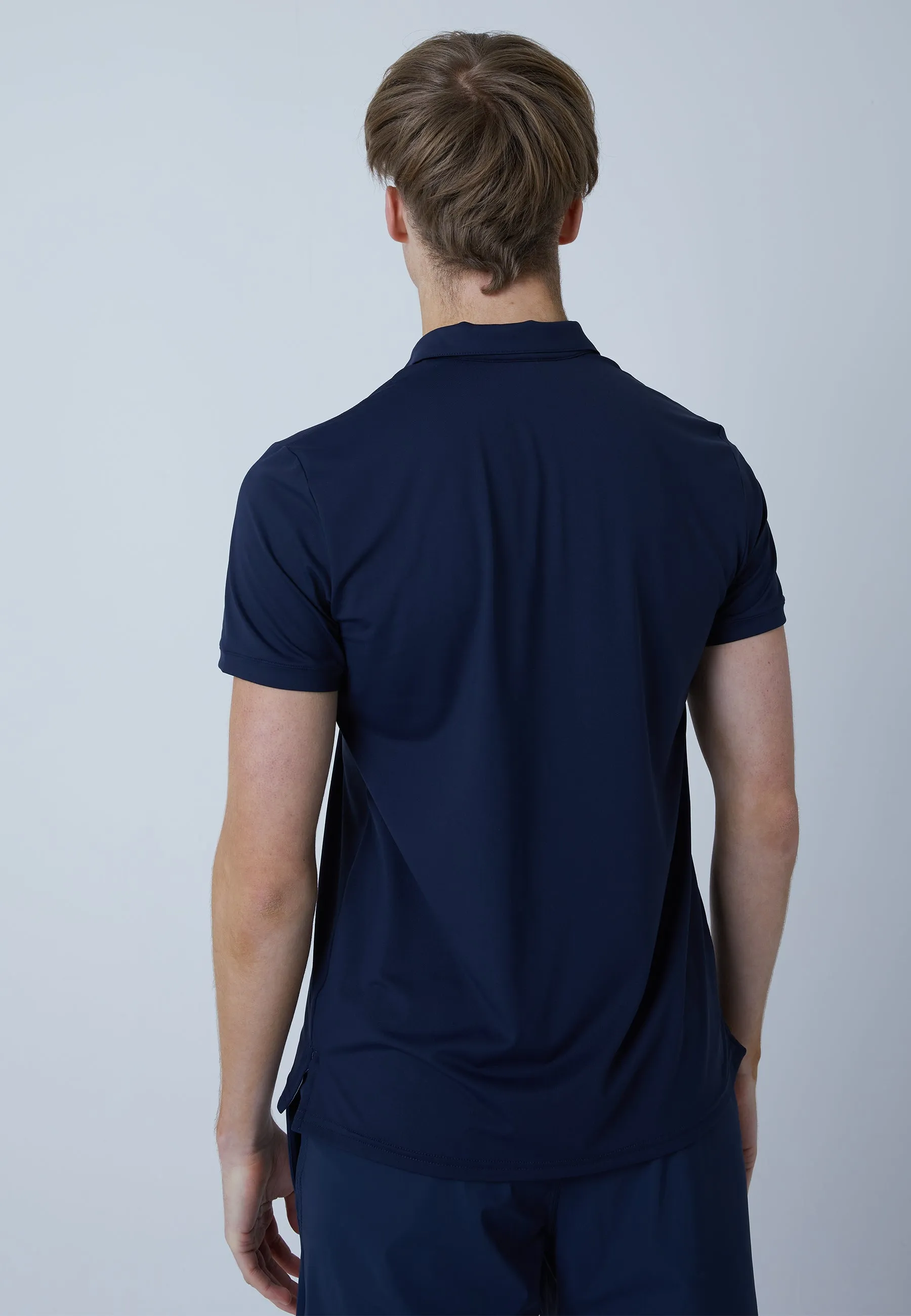 Men Tennis Polo Shirt, navy blue