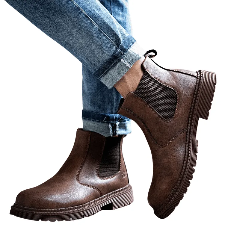 Men's Leather Work Boots - Indestructible!