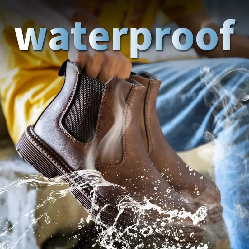 Men's Leather Work Boots - Indestructible!