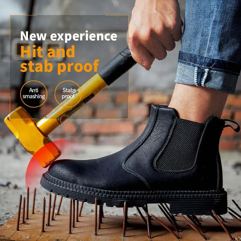 Men's Leather Work Boots - Indestructible!