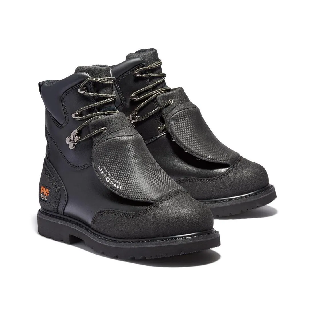 Met Guard 8 Inch Steel-Toe Waterproof Work Boot Black