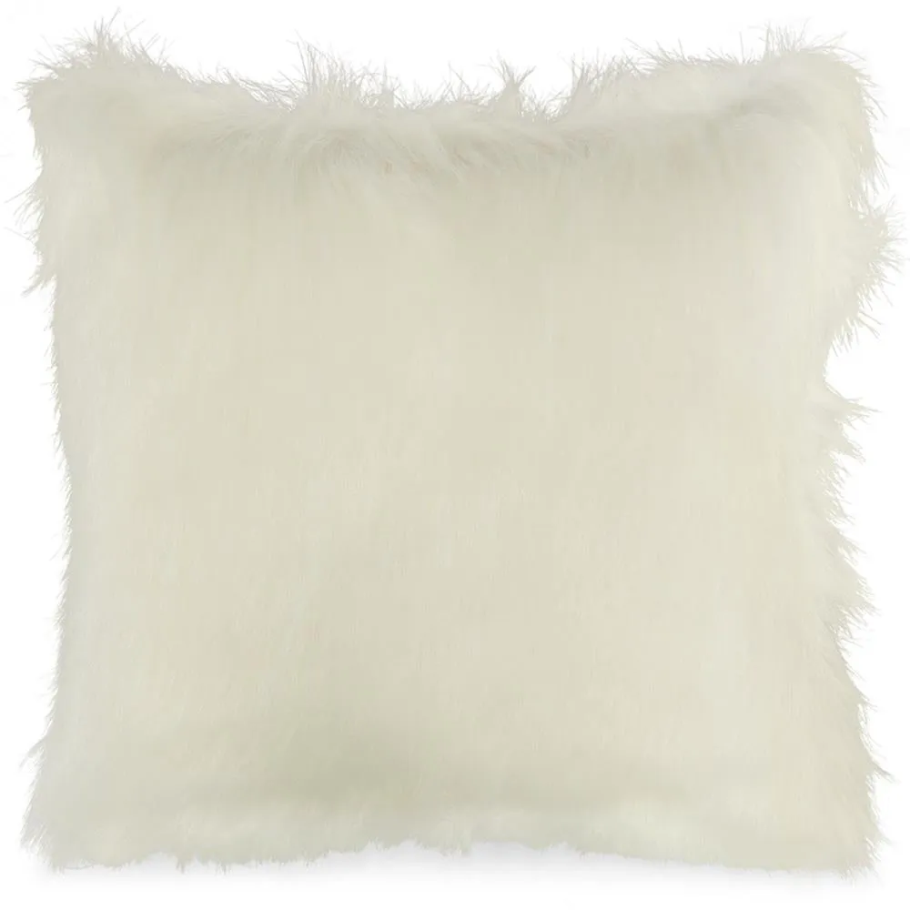 Santa Fur Ivory Flat Sewn Pillow