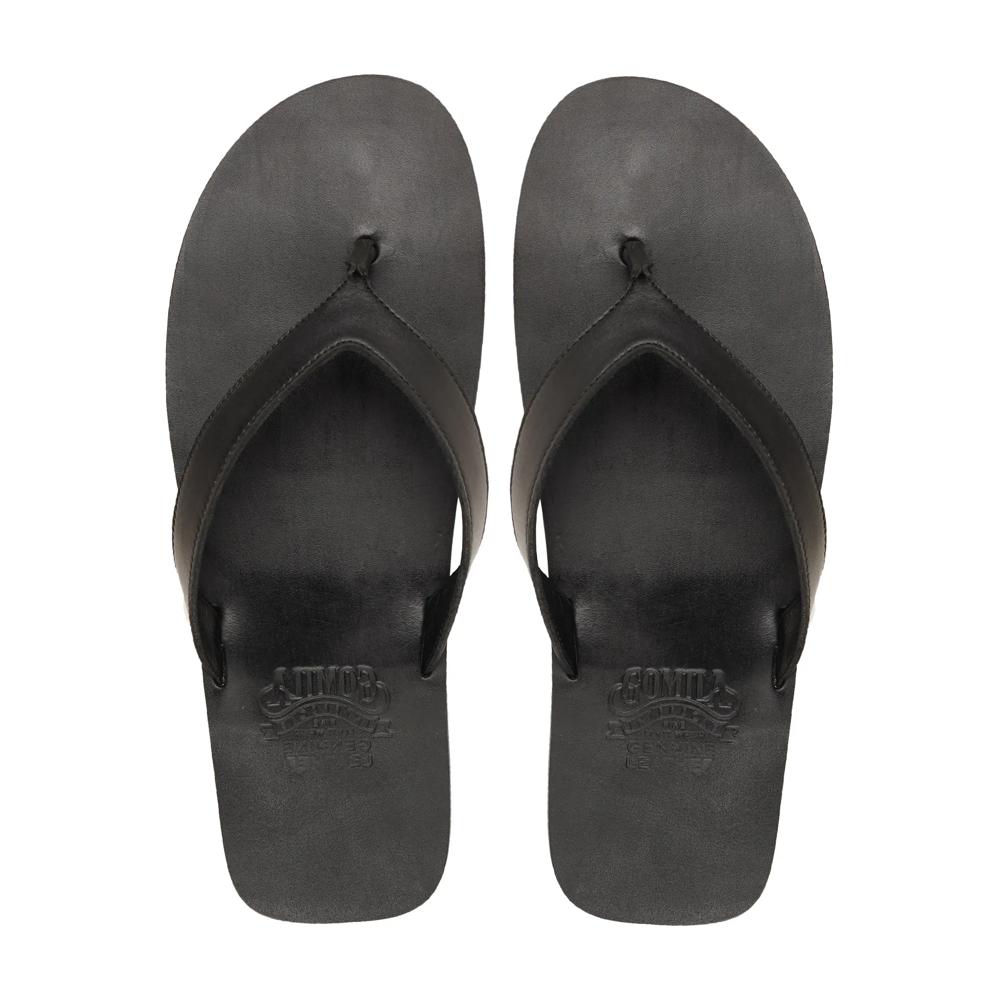 Shikako - Men's Black Calf Leather Slipper