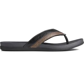 Sperry Men's Plushwave Dock Slide in Black