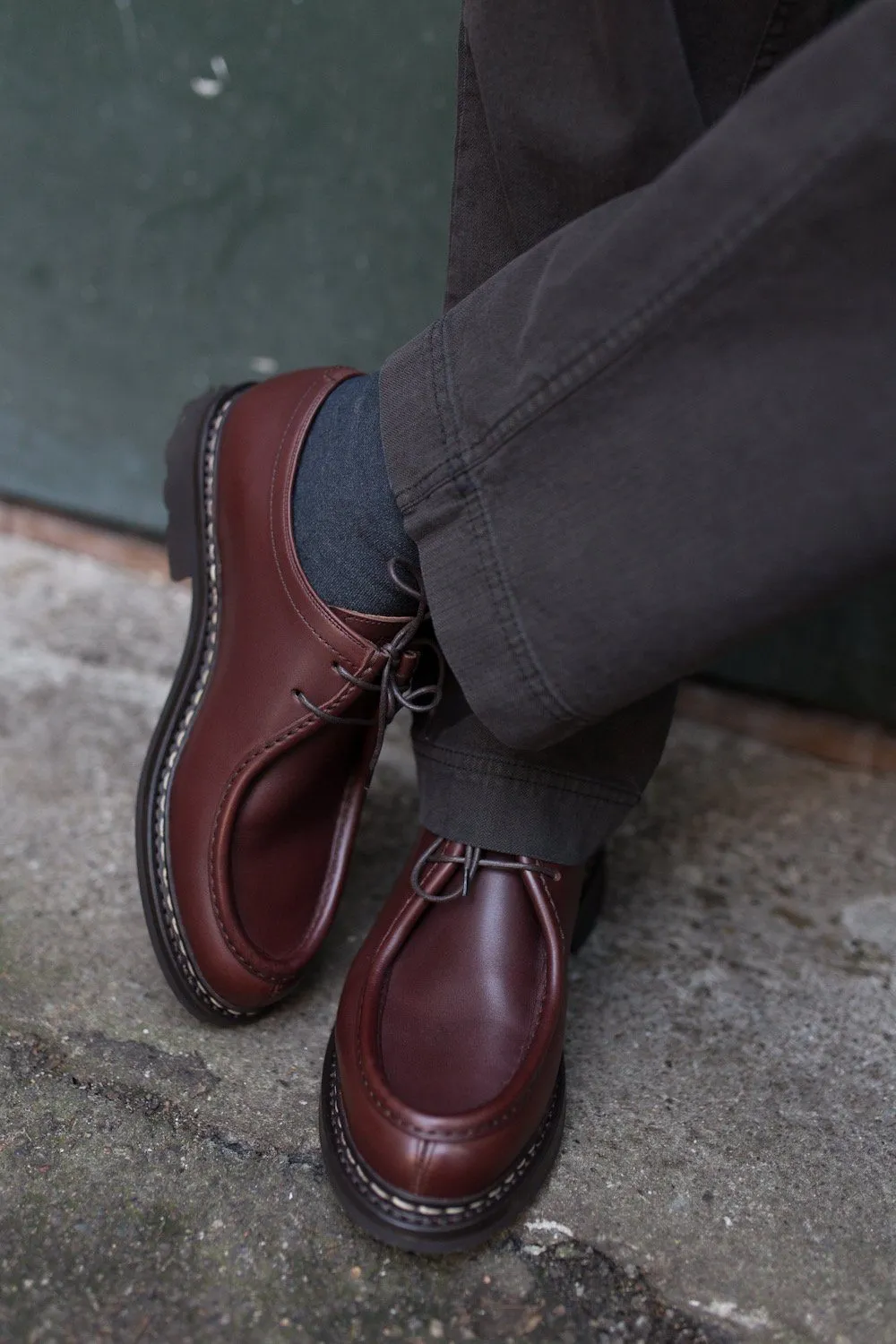 THUYA | Leather Derby Shoe | Burgundy