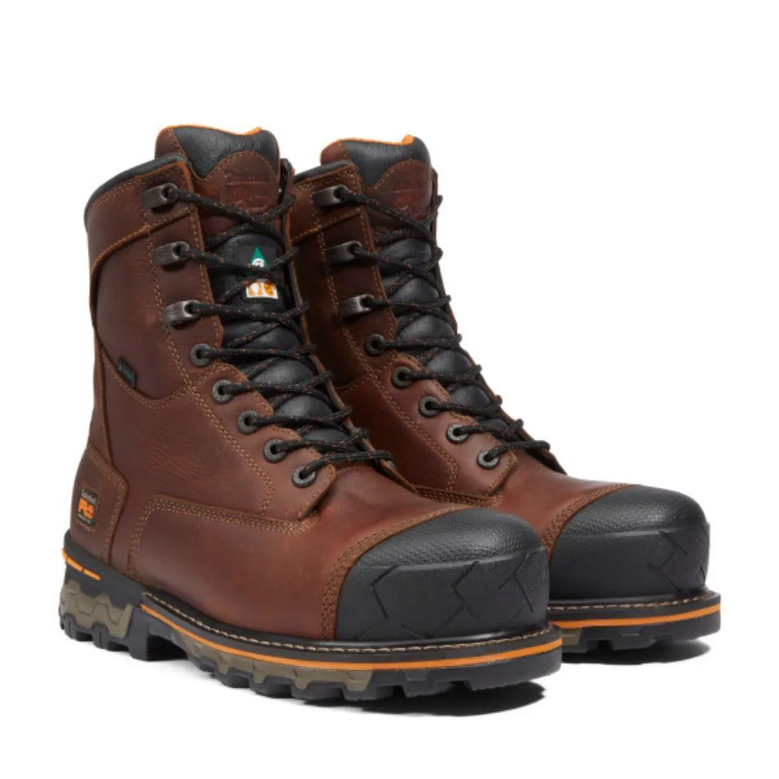 Timberland PRO Boondock Men's 8" Waterproof Composite Toe Safety Boot 89646 - Brown