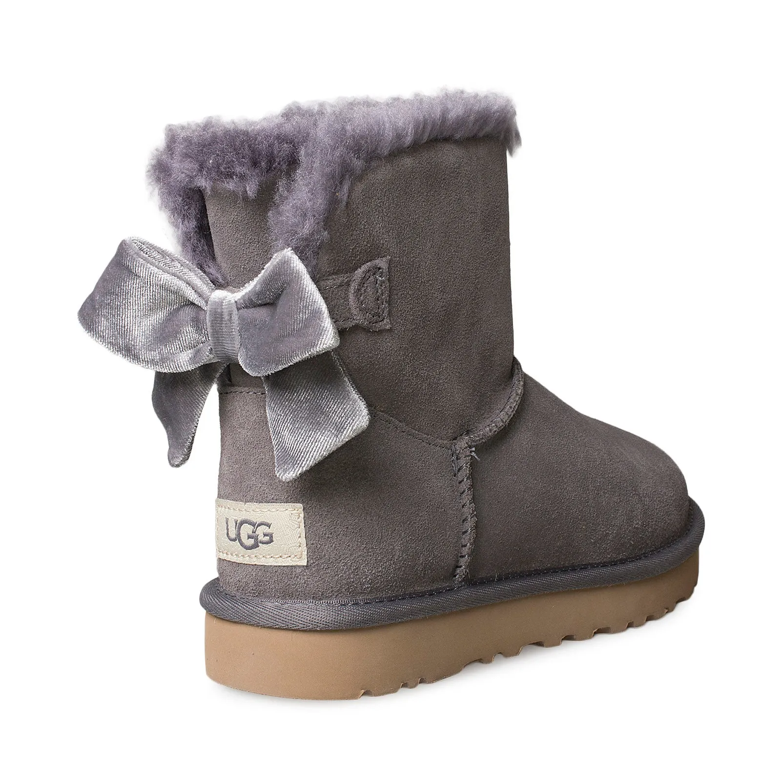 UGG Mini Bailey Bow Velvet Ribbon Nightfall Boots - Women's